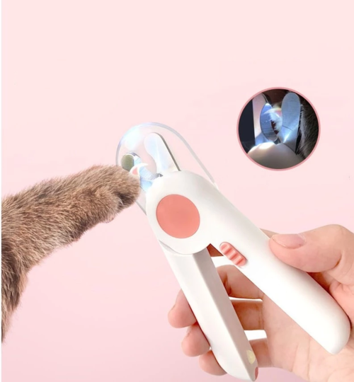 Krallenschere mit LED-Licht für Katzen & Hunde – Sicher & Präzise